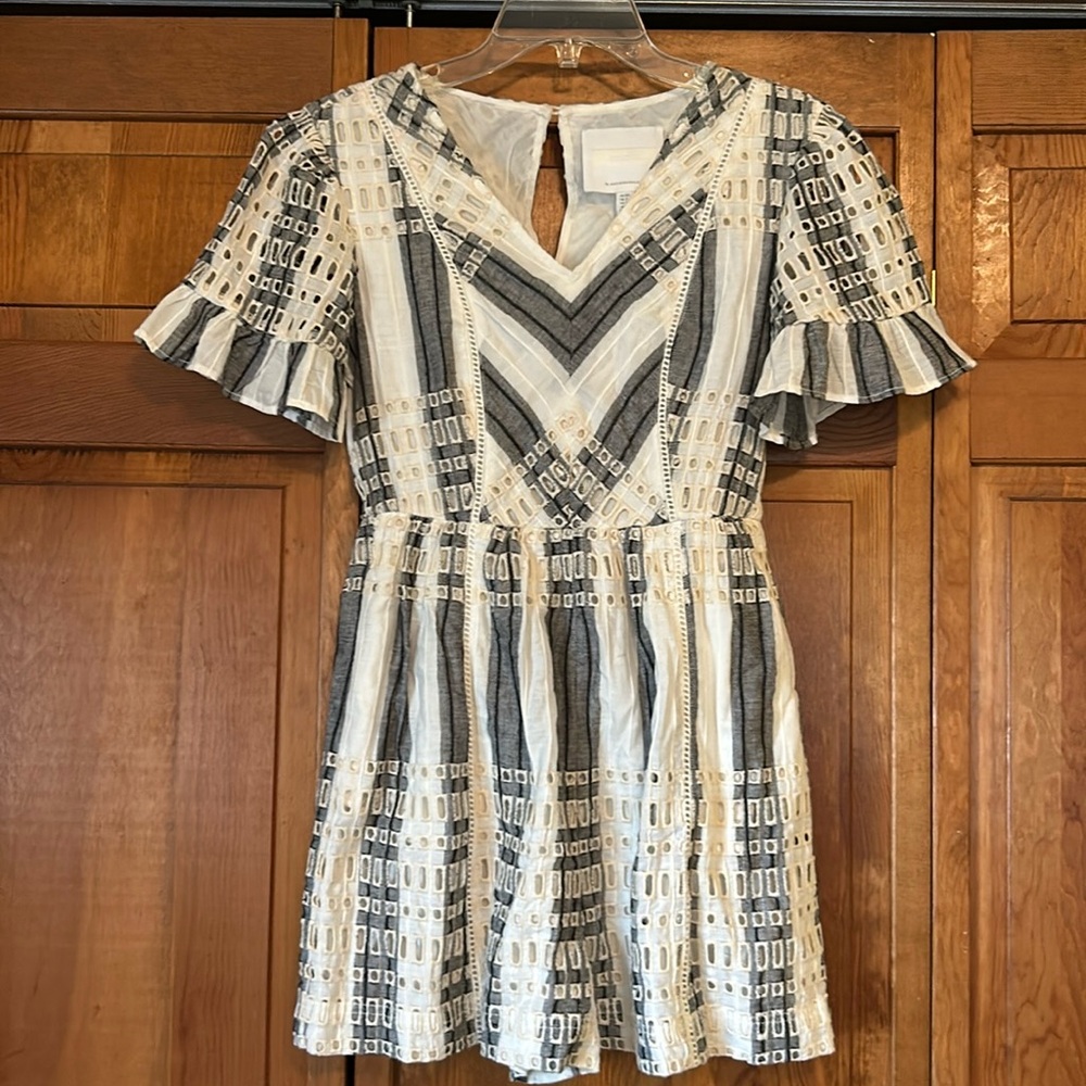 Anthropologie eyelet romper